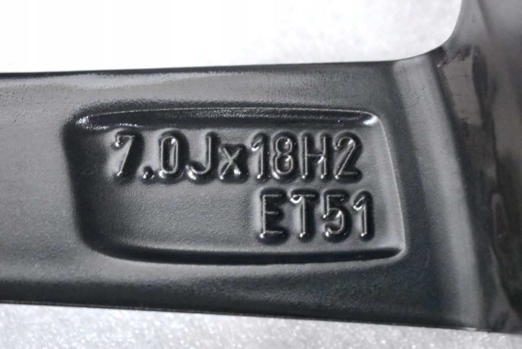 1x Alufelge 18 Zoll 7.0" 5x100 51ET Glanz Schwarz 6F0601025E Seat Ibiza V FEL6962465339xv