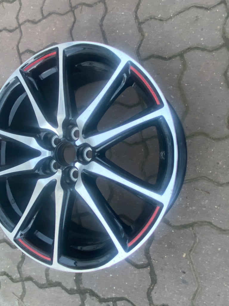 1x Alufelge 18 Zoll 7.0" 5x100 51ET Glanz Schwarz 426110DM90 Toyota Yaris FEL9027573557jp