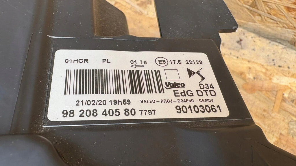 Frontscheinwerfer Citroën Ds3 9820840580 Rechts Scheinwerfer Headlight SCH7325810900hd