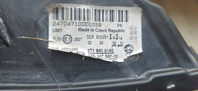 Frontscheinwerfer Skoda Superb II 3T1941016E Xenon Rechts Scheinwerfer Headlight SCH5226827448tw