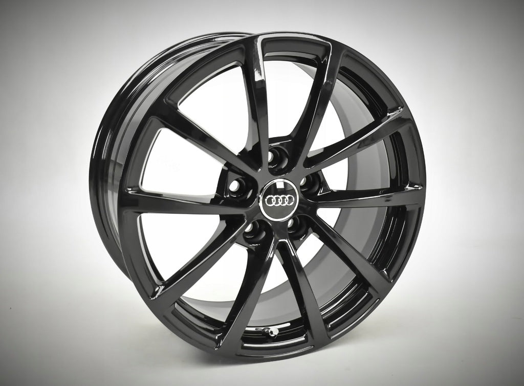 4x Alufelge 17 Zoll 7.5" 5x112 36ET Glanz Schwarz 4K0601025 Audi A6 Rim Wheel FEL8308501439hz