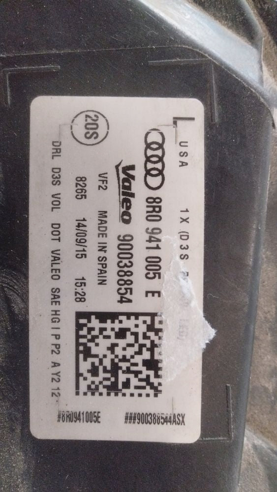 Frontscheinwerfer Audi Q5 8R0941005E 90038854 Links Scheinwerfer Headlight SCH9895781915bl