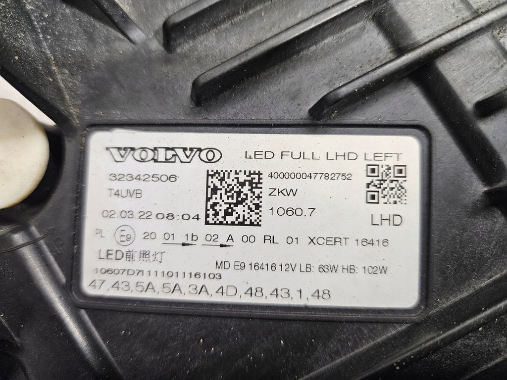 Frontscheinwerfer Volvo Xc60 II 32342506 Links Scheinwerfer Headlight SCH9235427889gj