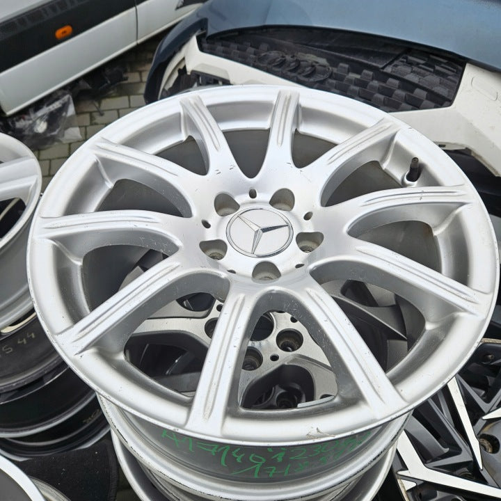 1x Alufelge 17 Zoll 8.5" 5x112 30ET Glanz Silber A1714012302 Mercedes-Benz Slk FEL9231205531km