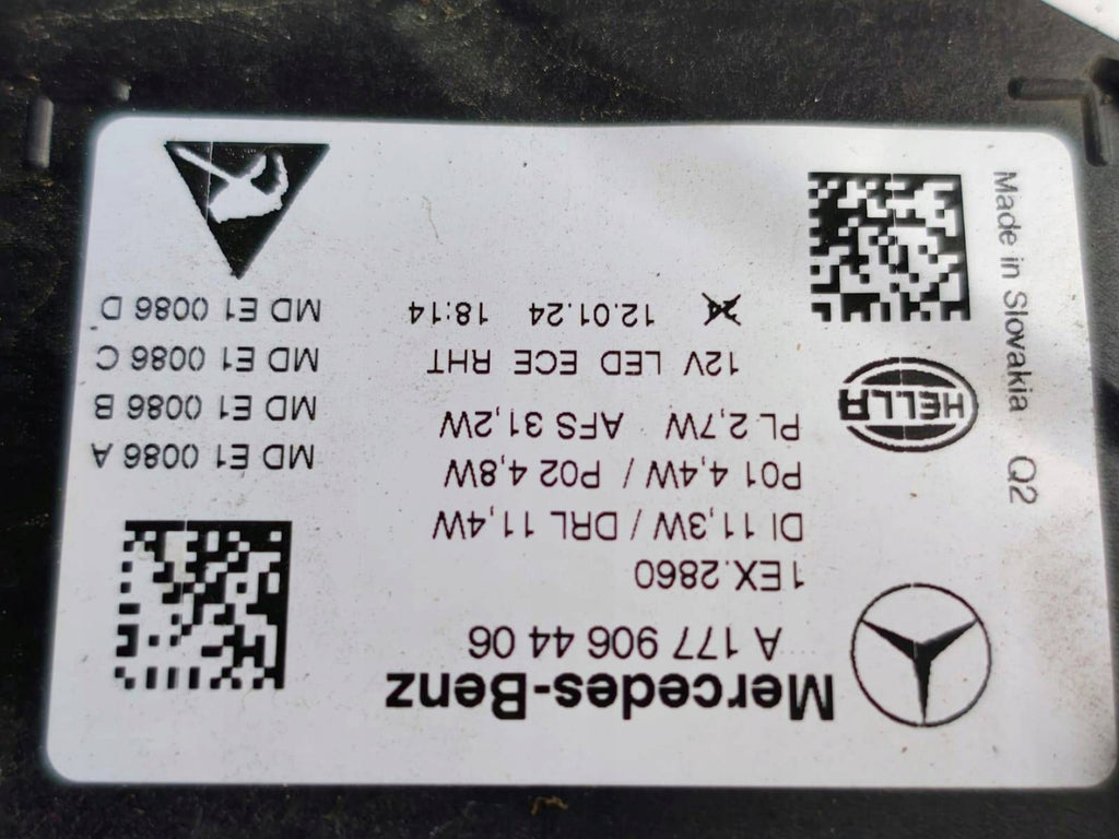 Frontscheinwerfer Mercedes-Benz W177 A1779064406 Rechts Scheinwerfer Headlight SCH1332942816vz