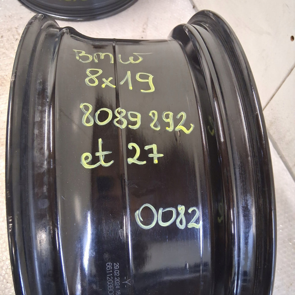 1x Alufelge 19 Zoll 8.0" 5x120 27ET Glanz Schwarz 8089892 BMW G21 G20 Rim Wheel FEL8772346003wt