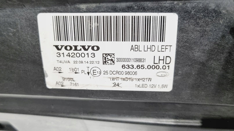 Frontscheinwerfer Volvo Xc70 31420013 Links Scheinwerfer Headlight