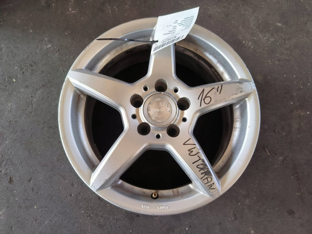 1x Alufelge 16 Zoll 7.0" 5x112 33ET Matt Schwarz VW Tiguan Sharan Touran FEL8969692003px