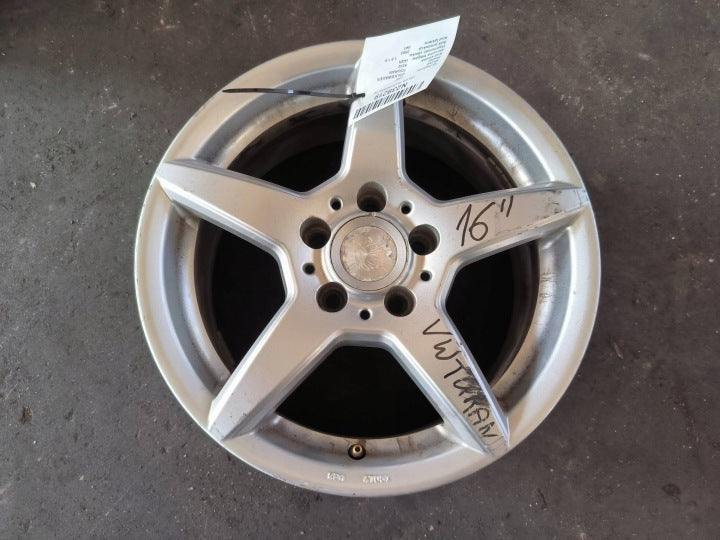 1x Alufelge 16 Zoll 7.0" 5x112 33ET Matt Schwarz VW Tiguan Sharan Touran FEL8969692003px