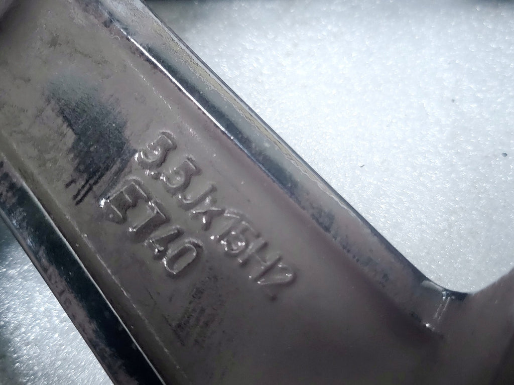 1x Alufelge 15 Zoll 5.5" 5x100 40ET Glanz Schwarz 2G0601025AG VW Polo Rim Wheel