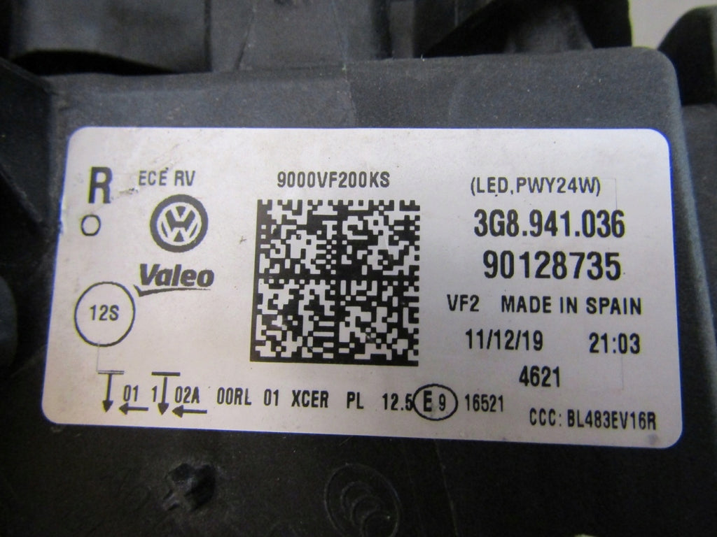 Frontscheinwerfer VW Arteon 3G8941036 LED Rechts Scheinwerfer Headlight SCH9026685046gm