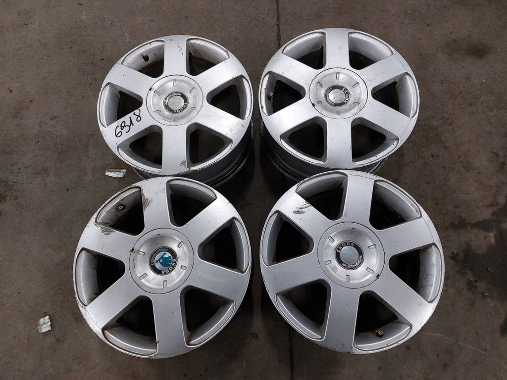 4x Alufelge 16 Zoll 6.5" 5x112 50ET 1Z0601025B Skoda I Rim Wheel FEL8917335047bg