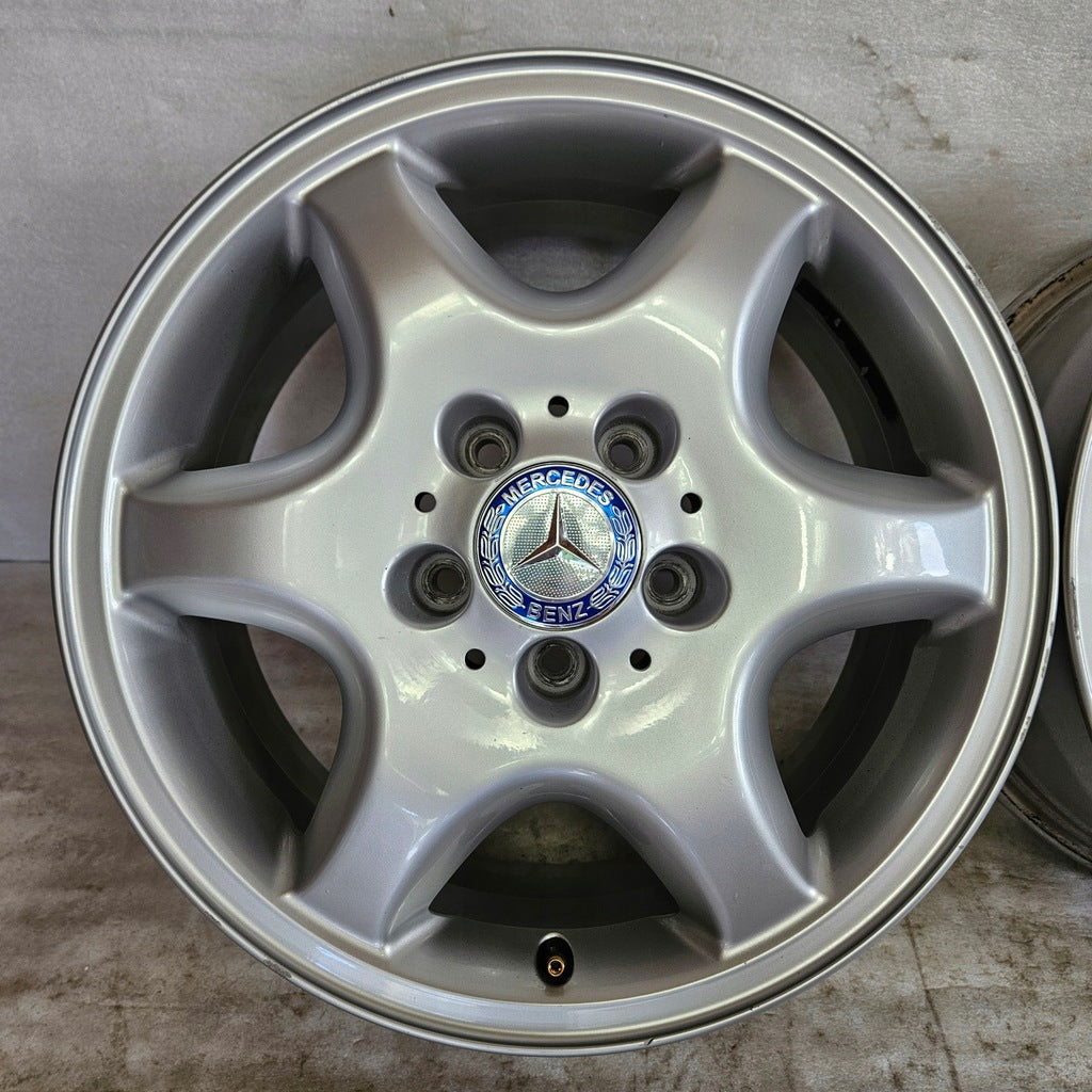 4x Alufelge 16 Zoll 7.0" 5x112 37ET A2084010502 Mercedes-Benz Cla Clk Slc Slk FEL7007561315nr
