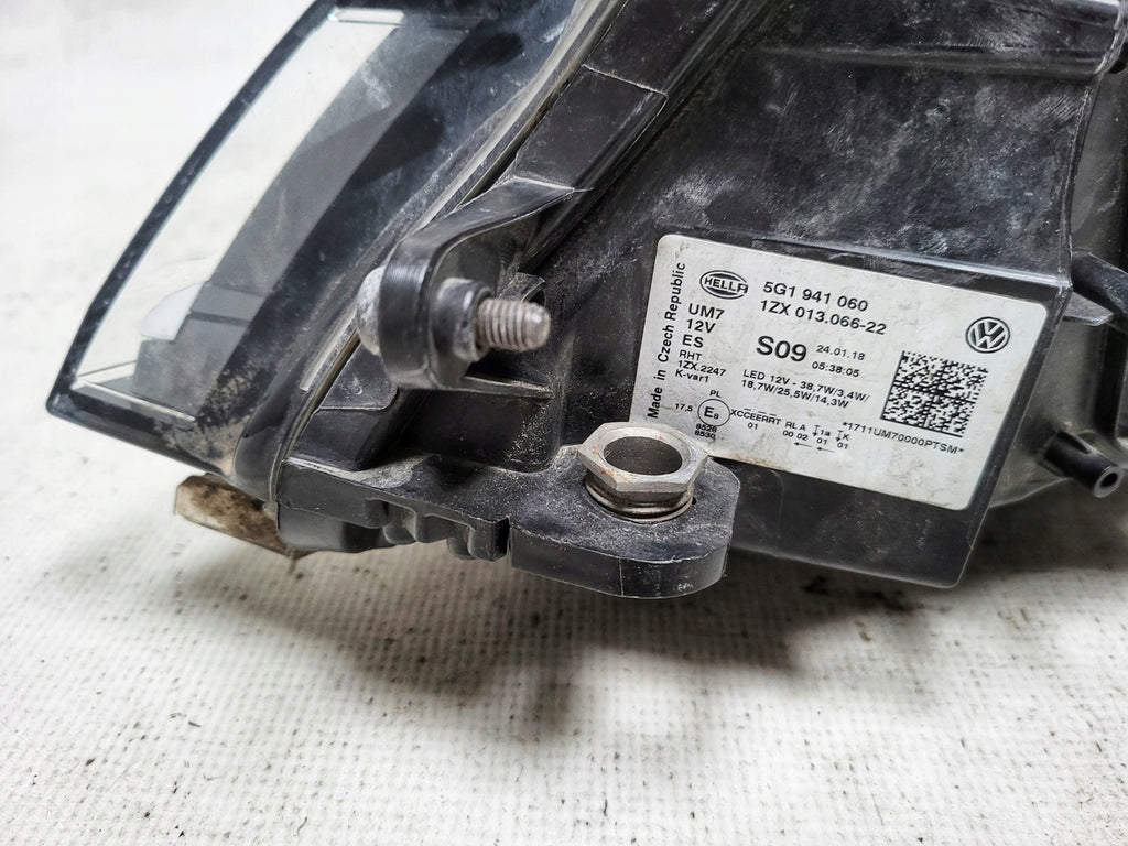 Frontscheinwerfer VW Golf VII 5g1 5G1941060 Full LED Rechts Headlight SCH5097640850oe