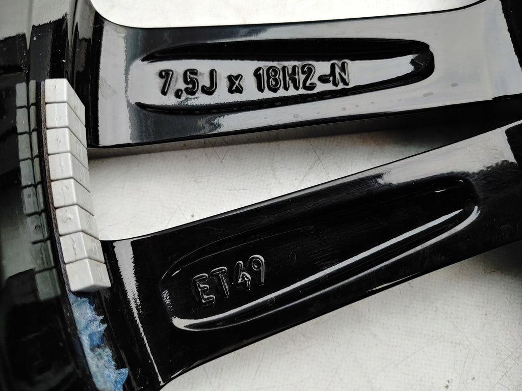 1x Alufelge 18 Zoll 7.5" 5x112 49ET Glanz Schwarz A1774011300 Mercedes-Benz Cla FEL7429729149js