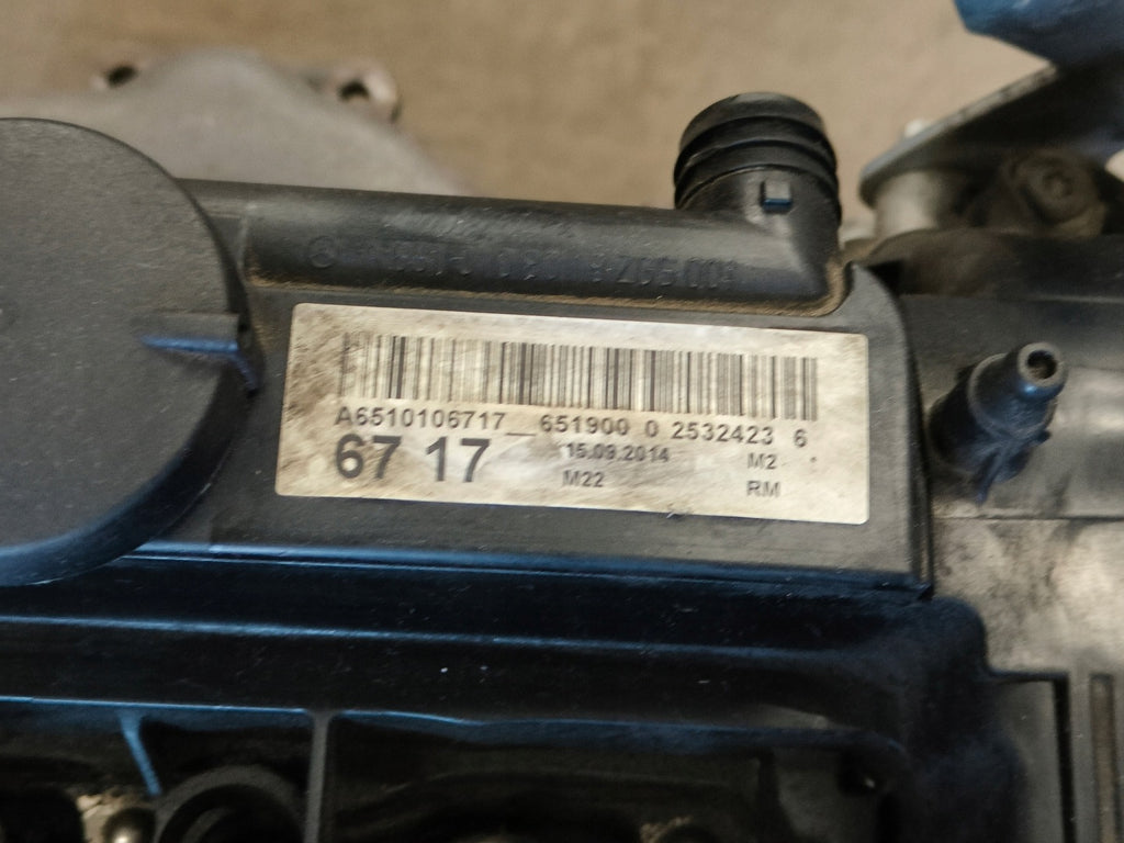 Motor Mercedes-Benz W176 W246 651930 2.2 CDI 135TKm Diesel Engine Komplett