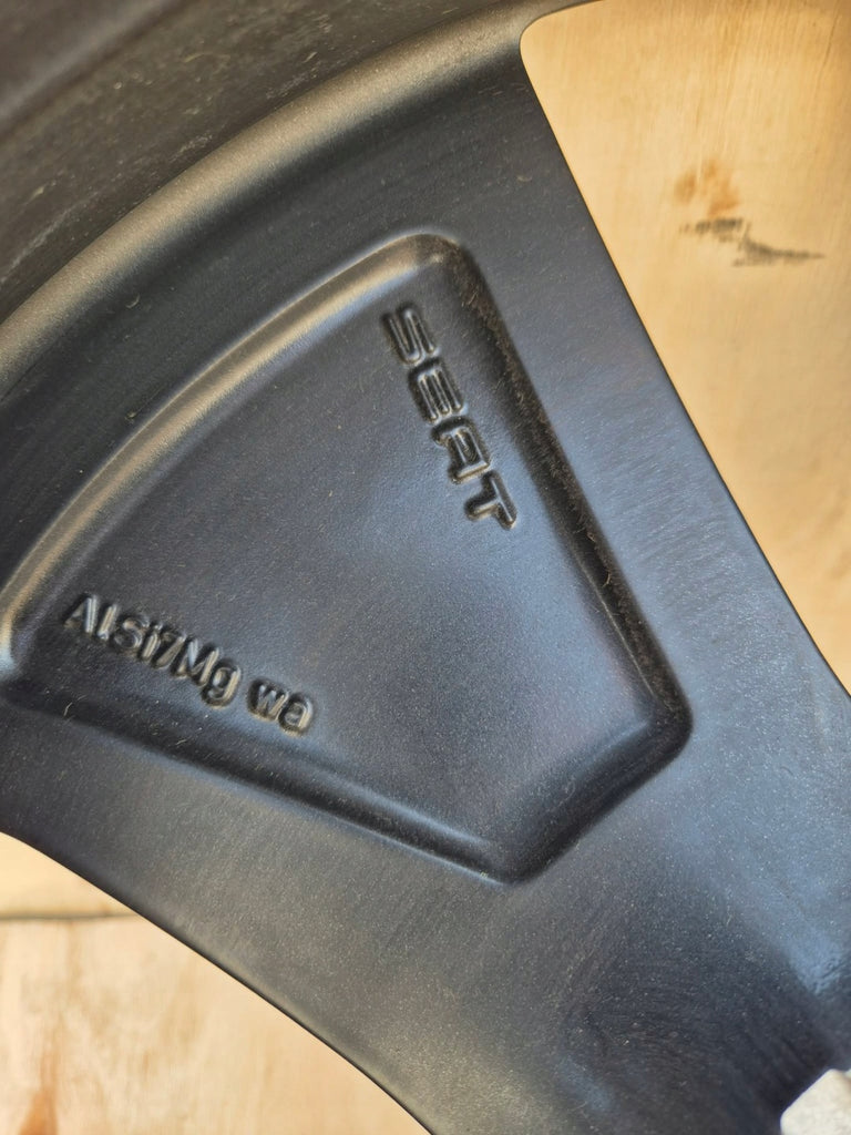 1x Alufelge 19 Zoll 7.5" 5x112 50ET Glanz Schwarz 10E601025J Seat I Rim Wheel FEL7435798899db