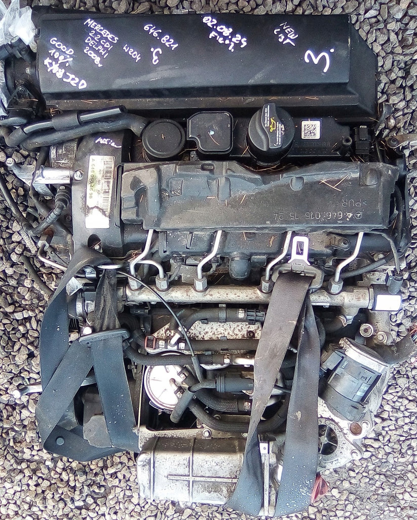 Motor Mercedes-Benz W204 646821 2.2 CDI 254TKm 2008 Diesel Engine Unkomplett