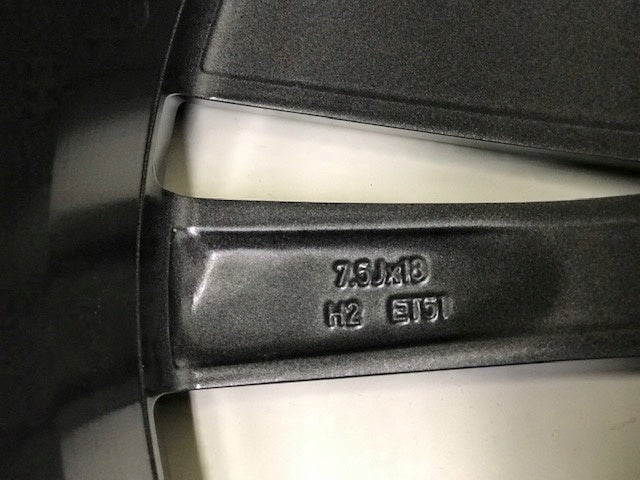 1x Alufelge 18 Zoll 7.5" 5x112 51ET Glanz Graphit 5F0601025 Seat Rim Wheel