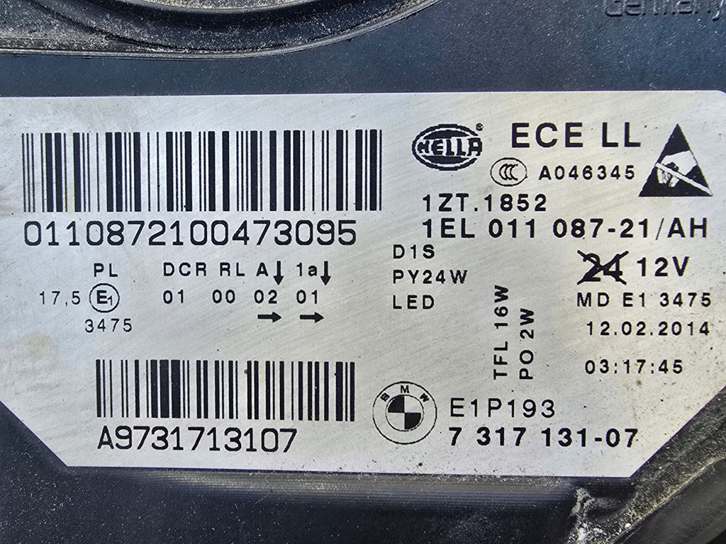 Frontscheinwerfer BMW 5 F11 F10 1EL011087-21 Links Scheinwerfer Headlight SCH5285549496ga