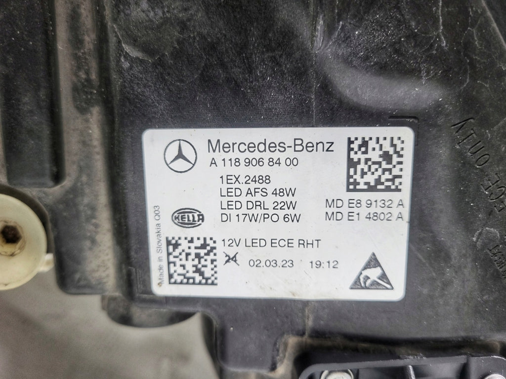 Frontscheinwerfer Mercedes-Benz Cla A1189068400 Rechts Scheinwerfer Headlight SCH7307174681le