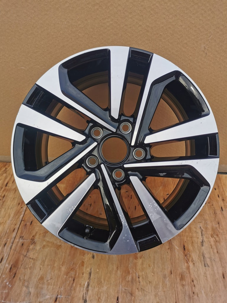1x Alufelge 16 Zoll 6.5" 5x112 48ET Glanz Schwarz 5TA601025P Vw Rim Wheel FEL5152731291oo