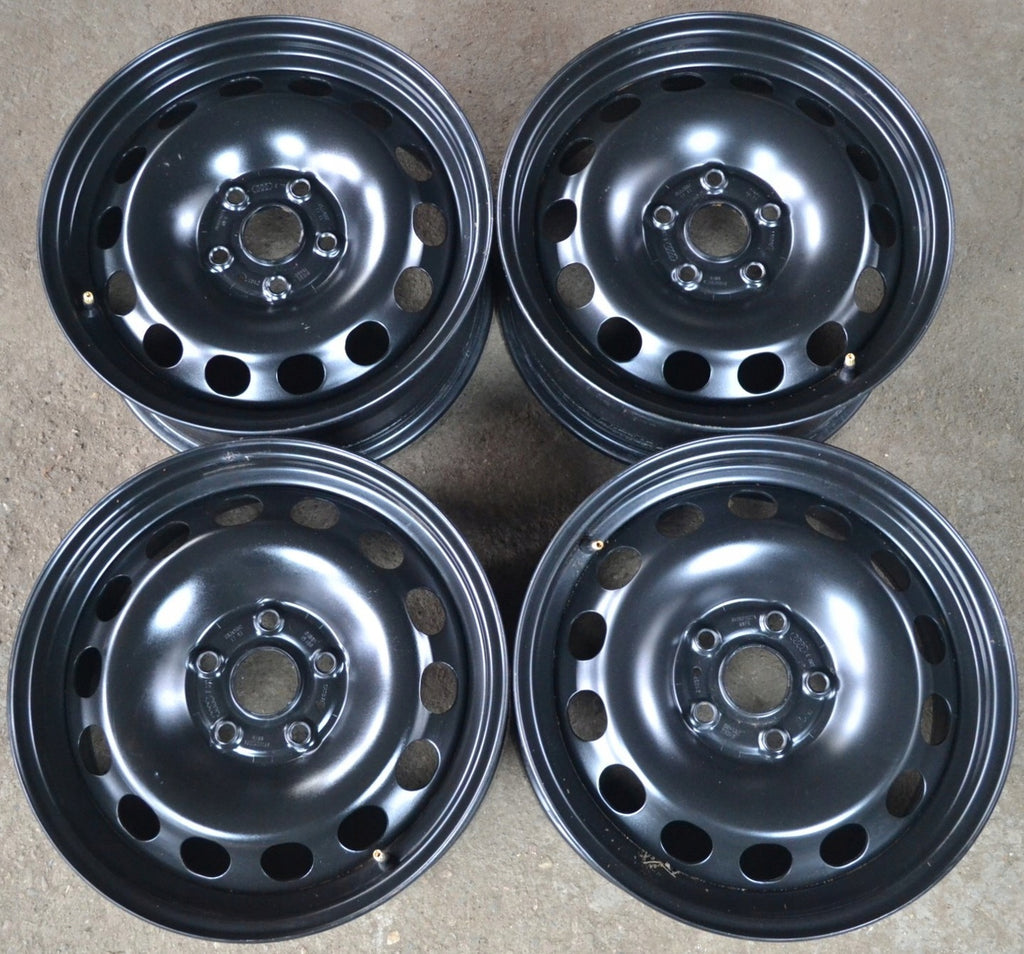 1x Alufelge 16 Zoll 6.5" 5x112 43ET Glanz Schwarz 8V0601027 Audi Rim Wheel