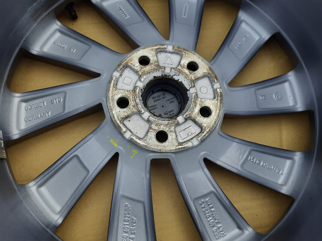 1x Alufelge 18 Zoll 7.5" 5x112 51ET Graphit 5E0601025AS Skoda Superb III Octavia