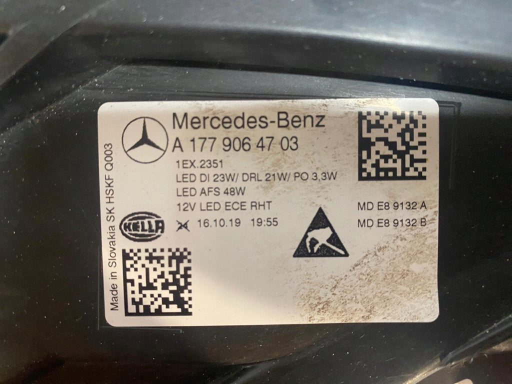 Frontscheinwerfer Mercedes-Benz W177 A1779064703 LED Links Headlight SCH7000621399ps
