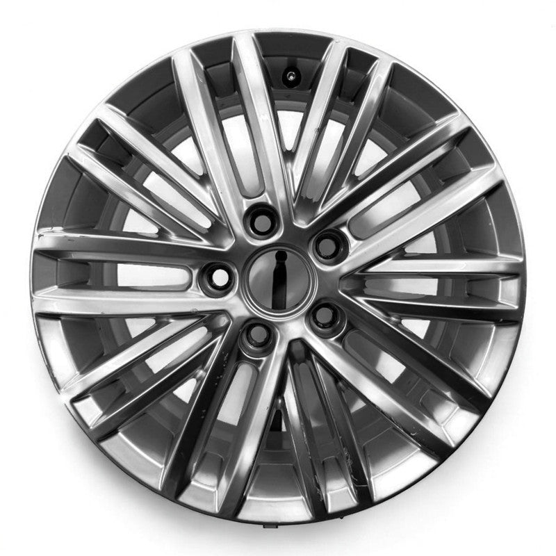 1x Alufelge 17 Zoll 6.0" 5x112 50ET Glanz Silber 2K5601025 VW 16 Rim Wheel