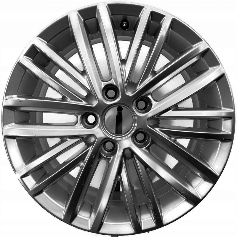 1x Alufelge 17 Zoll 6.0" 5x112 50ET Glanz Silber 2K5601025 VW 16 Rim Wheel