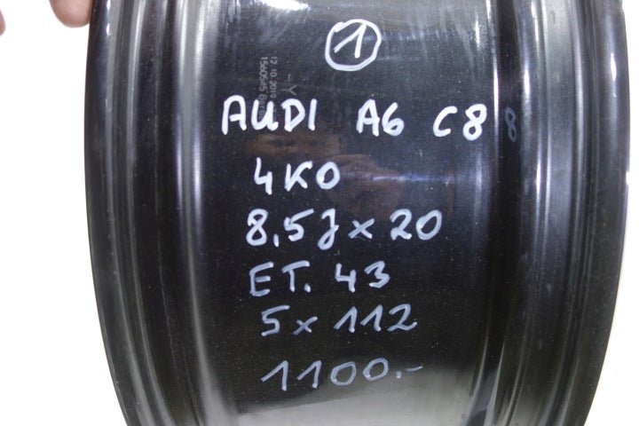 1x Alufelge 20 Zoll 8.5" 5x112 43ET 4K0601025AD Audi A6 C8 Rim Wheel FEL9680029301qn