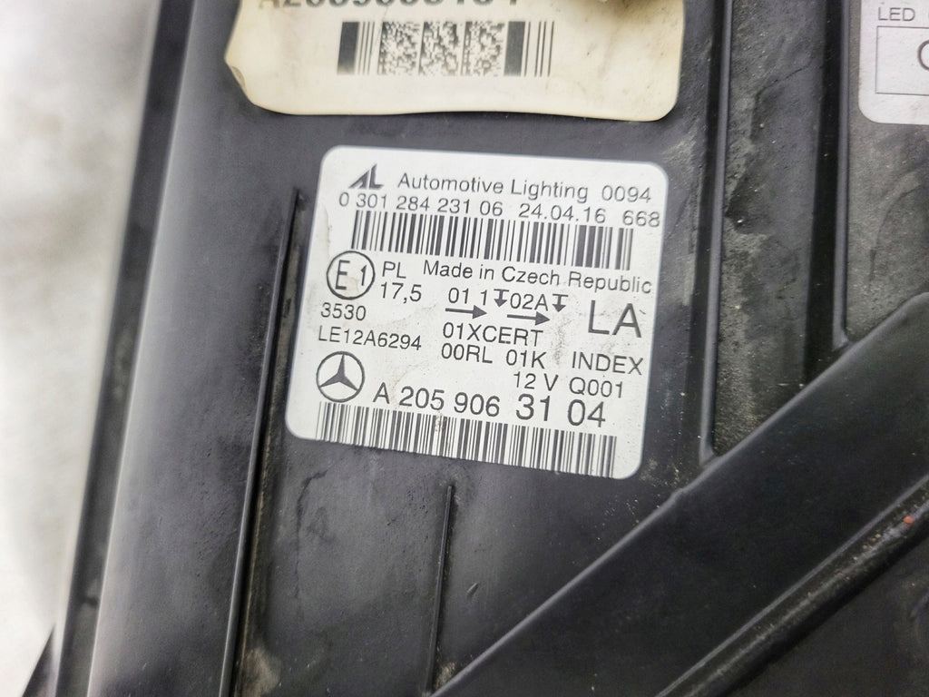 Frontscheinwerfer Mercedes-Benz W205 A2059063104 LE12A6294 LED Links Headlight SCH6590718323qu