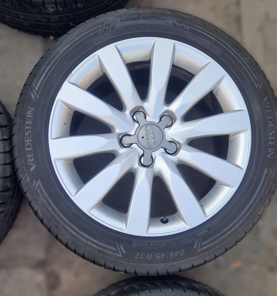 4x Alufelge 17 Zoll 8.0" 5x112 47ET Glanz Silber 8K0601025C Audi A4 B8 Rim Wheel FEL9181495276kf