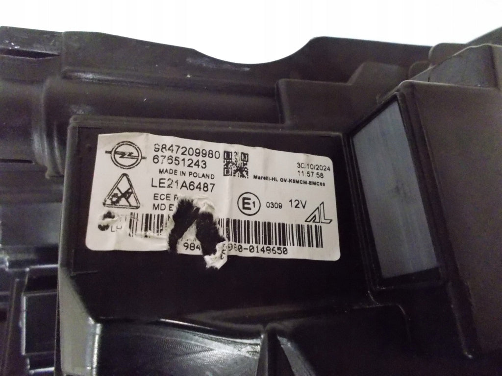 Frontscheinwerfer Opel Zafira C Vivaro 9847209980 Links Scheinwerfer Headlight SCH1682075694ph