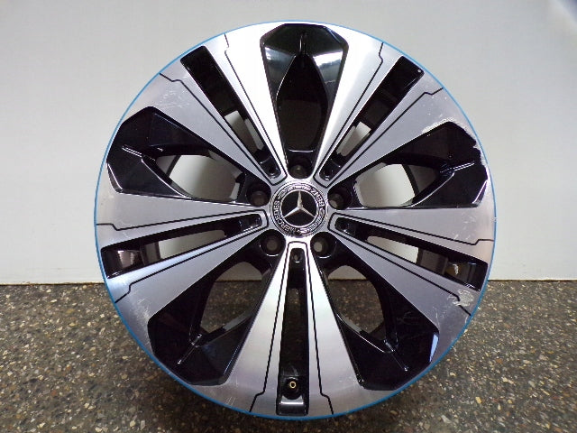 1x Alufelge 19 Zoll 7.5" 5x112 32ET Glanz Schwarz A2934011300 Mercedes-Benz Eqc FEL8375786343za