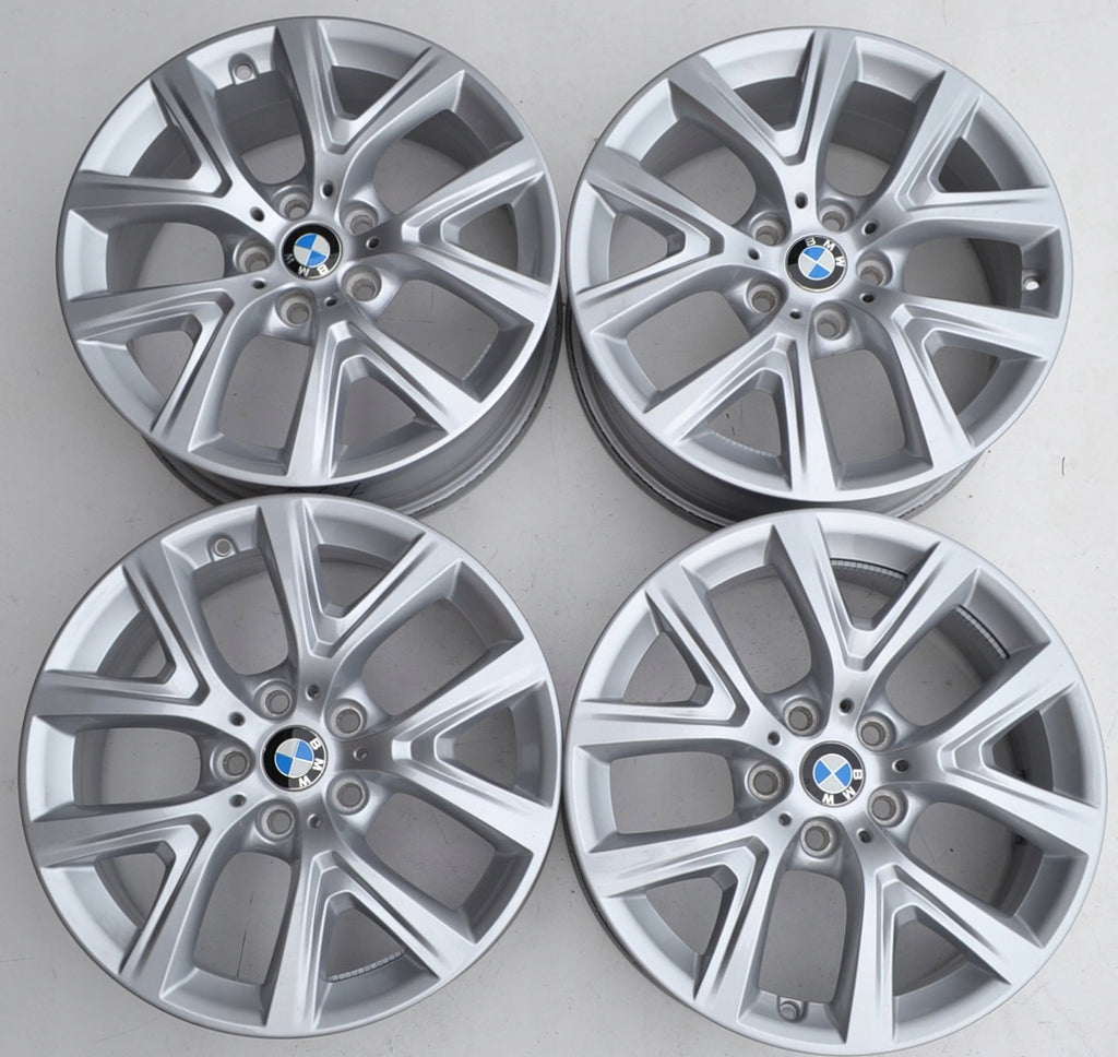 4x Alufelge 17 Zoll 6.5" 5x112 39ET Glanz Silber 6856076 BMW F39 F48 Rim Wheel FEL9385212962lo