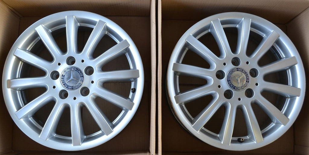 1x Alufelge 16 Zoll 6.0" 5x112 46ET Glanz Silber A1694011302 Mercedes-Benz W245