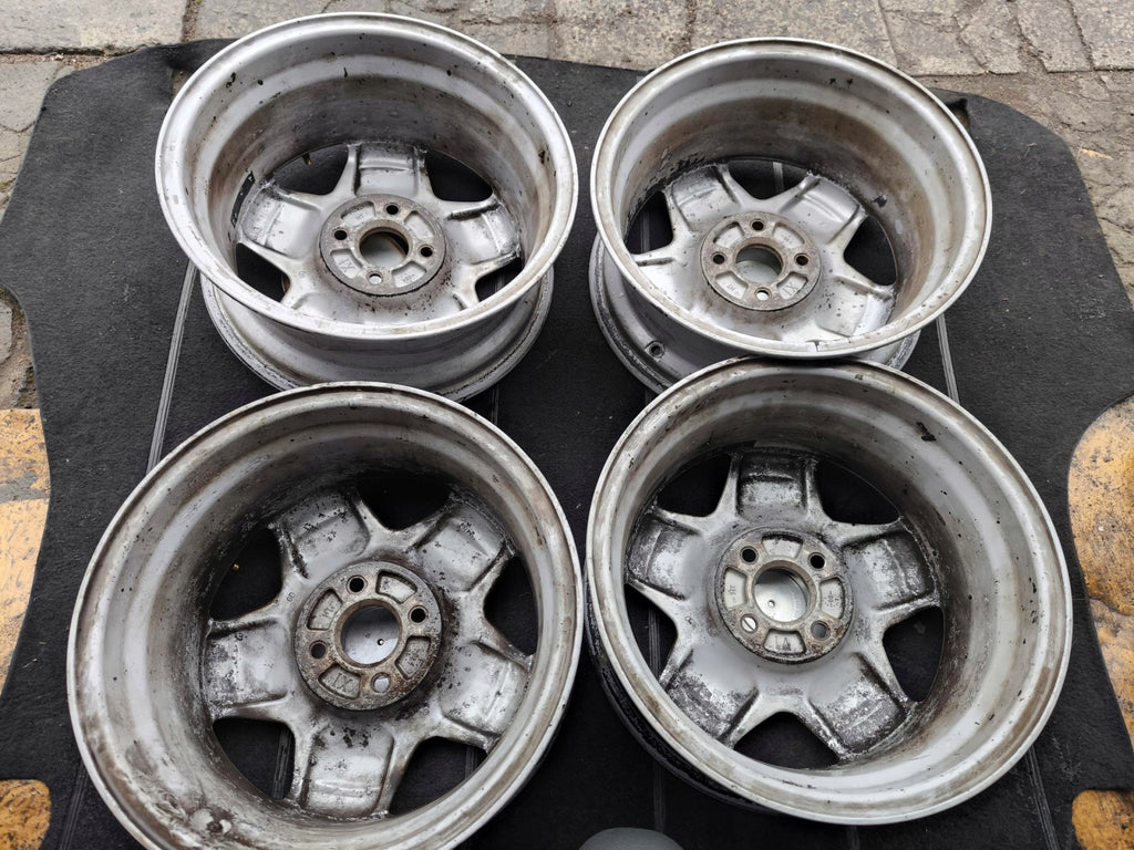 4x Alufelge 15 Zoll 6.0" 4x100 49ET Silber Opel Kadett Vectra Meriva Rim Wheel FEL7786813477mm