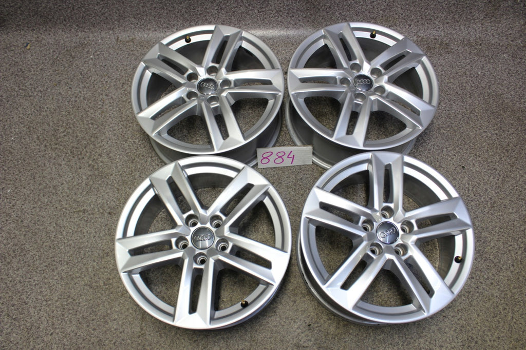 4x Alufelge 17 Zoll 7.0" 5x112 Glanz Silber 8W0601025P Audi A4 B9 Rim Wheel FEL9535909812is