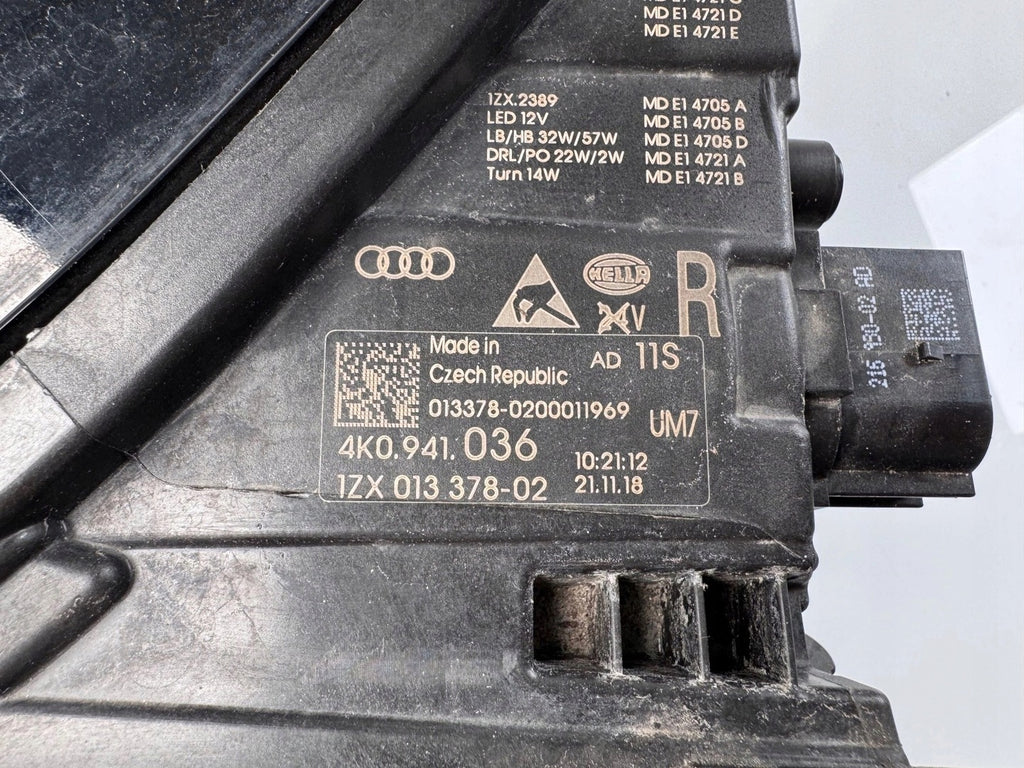 Frontscheinwerfer Audi A6 C8 4K0941036 LED Rechts Scheinwerfer Headlight SCH8337837281sf