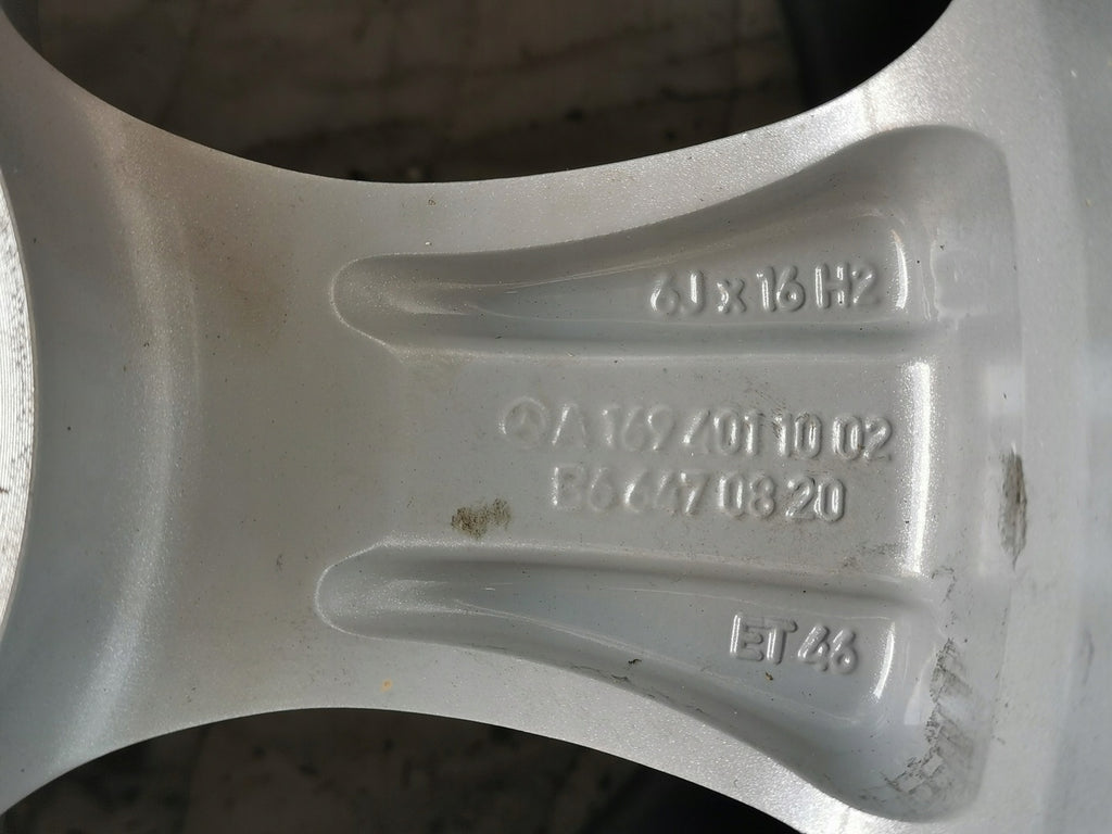 1x Alufelge 16 Zoll 6.0" 5x112 46ET A1694011002 Mercedes-Benz B-Class Rim Wheel