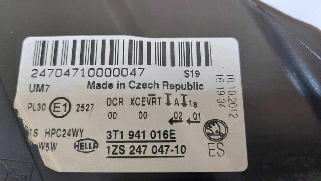 Frontscheinwerfer Skoda Superb II 3T1941016E Xenon Rechts Scheinwerfer Headlight