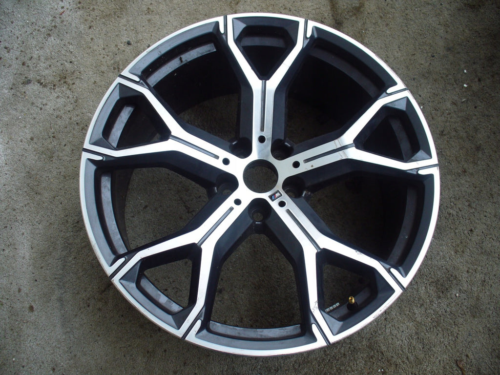 1x Alufelge 21 Zoll 9.5" 5x112 37ET Glanz Grau 8071998 BMW X5 G05 G06 Rim Wheel FEL2063820017eo