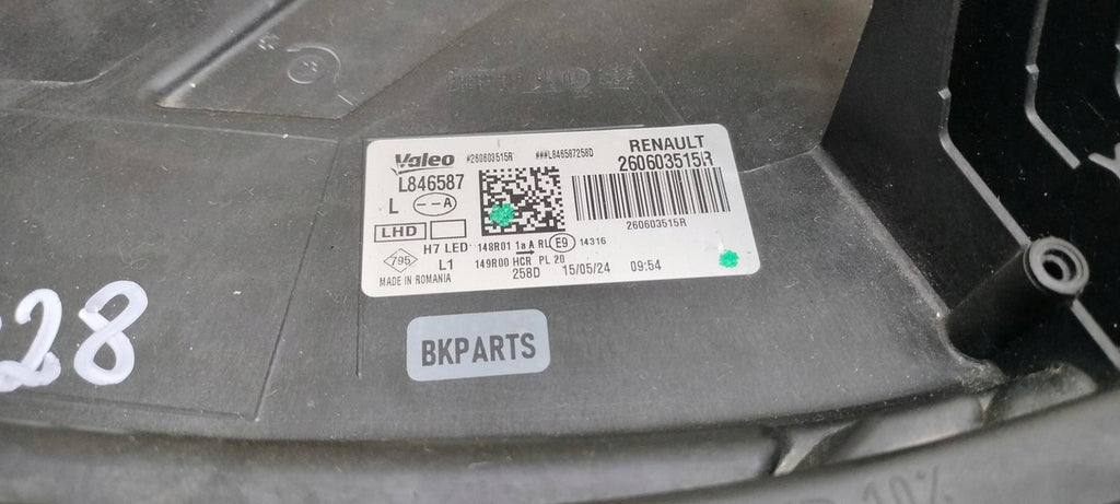 Frontscheinwerfer Dacia Duster 260603515R LED Links Scheinwerfer Headlight SCH8443025852wo