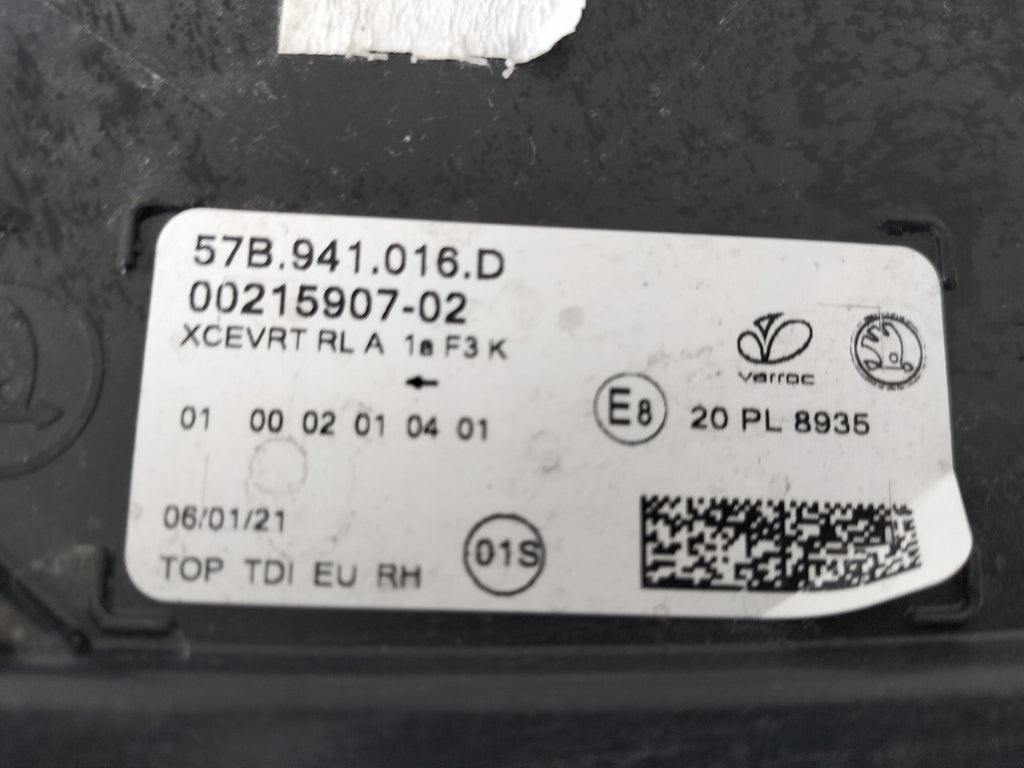 Frontscheinwerfer Skoda Karoq Full LED Rechts Scheinwerfer Headlight SCH6754258164mk