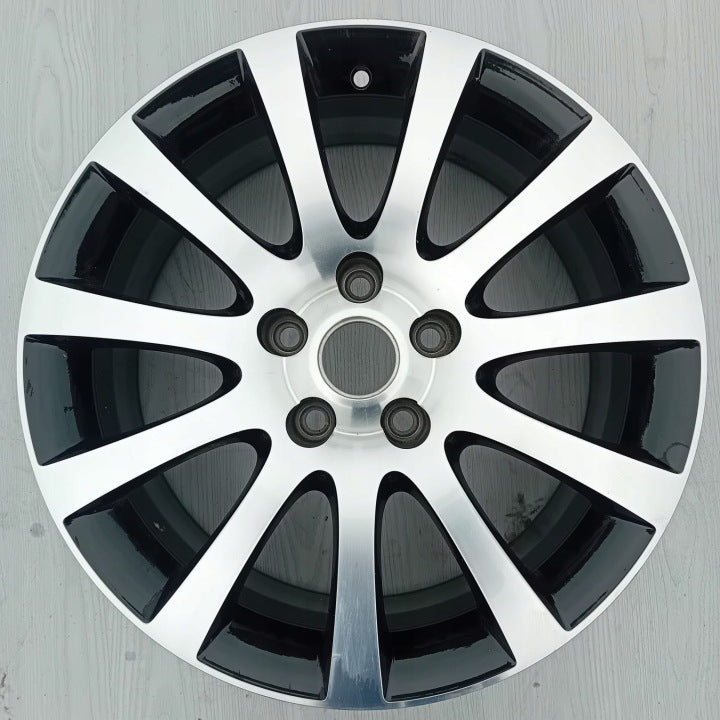 1x Alufelge 17 Zoll 7.0" 5x112 45ET Glanz Schwarz 5L060125D Skoda Rim Wheel FEL1098722754hh