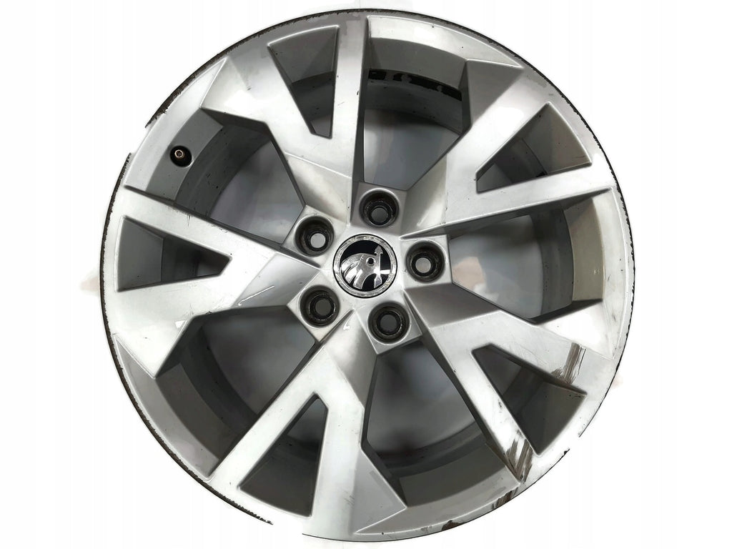 1x Alufelge 17 Zoll 7.0" 5x112 45ET Glanz Silber 5E0601025 Skoda Octavia Iii
