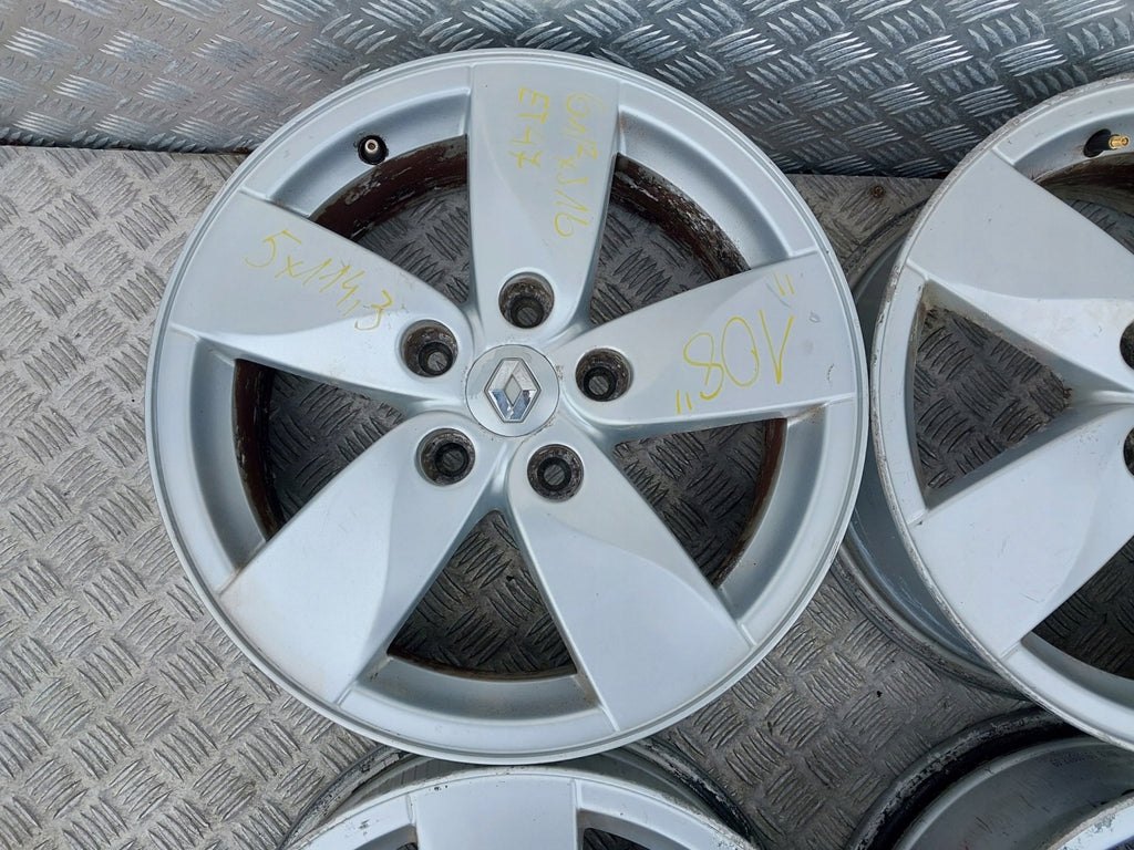 4x Alufelge 16 Zoll 6.5" 5x114.3 47ET 403000064R Renault Grand III Scenic FEL8307562370sl