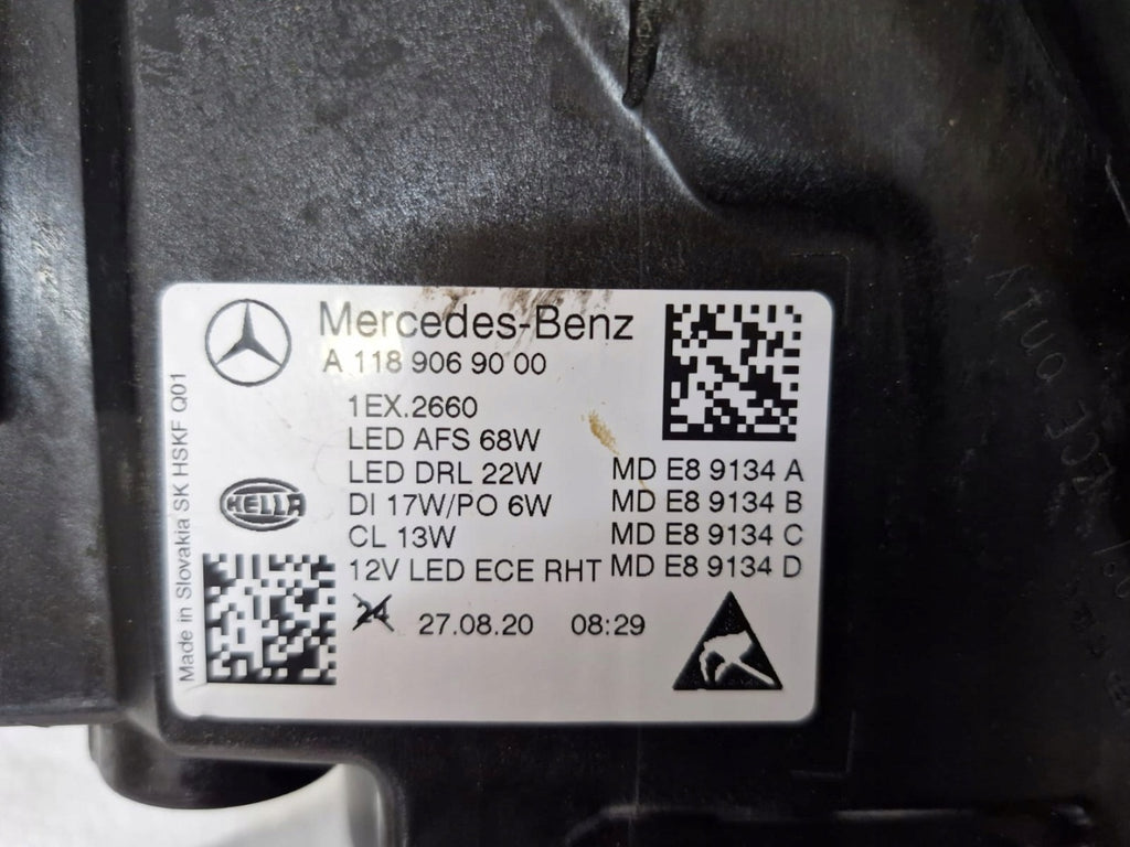 Frontscheinwerfer Mercedes-Benz Cla A1189069000 Full LED Rechts Headlight SCH5139774585md